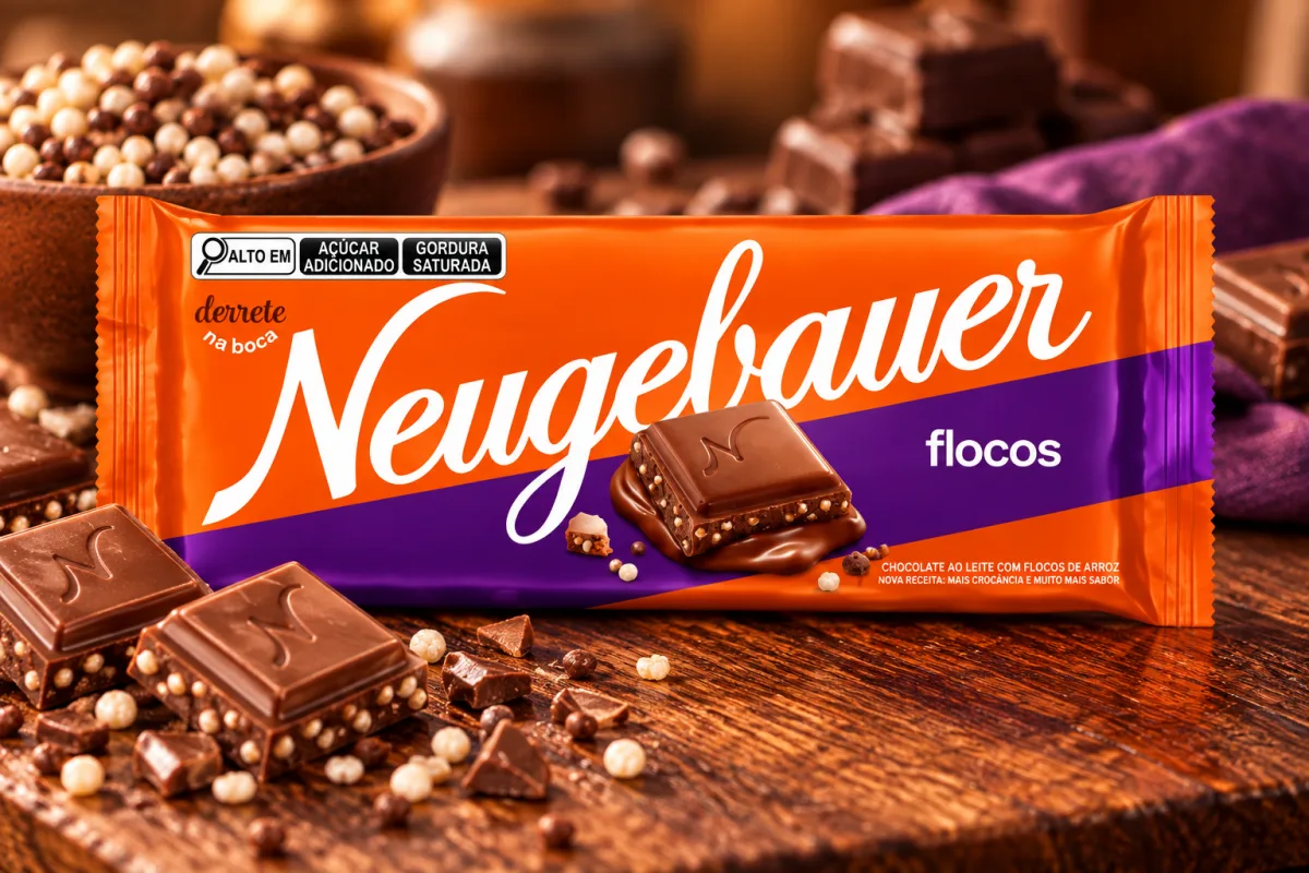 Barra Chocolate Flocos - Neugbauer