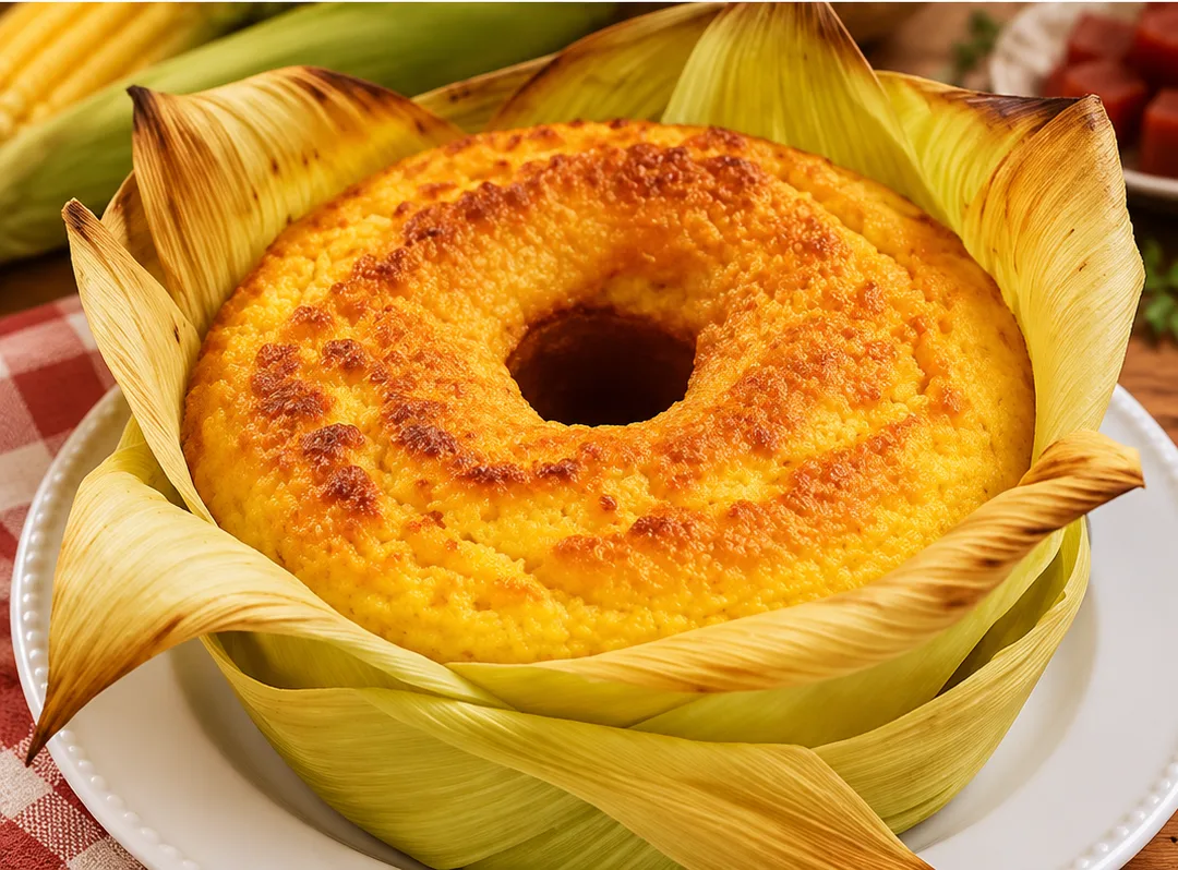 Bolo de milho natural