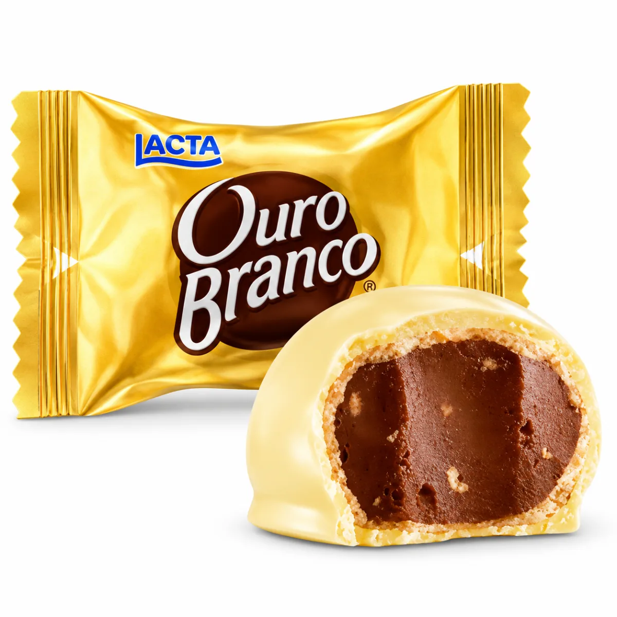 Bombom Wafer Lacta Ouro Branco unidade 20g