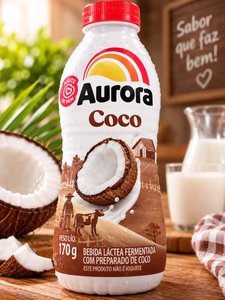 Danone Aurora Coco Bebida Láctea 170g