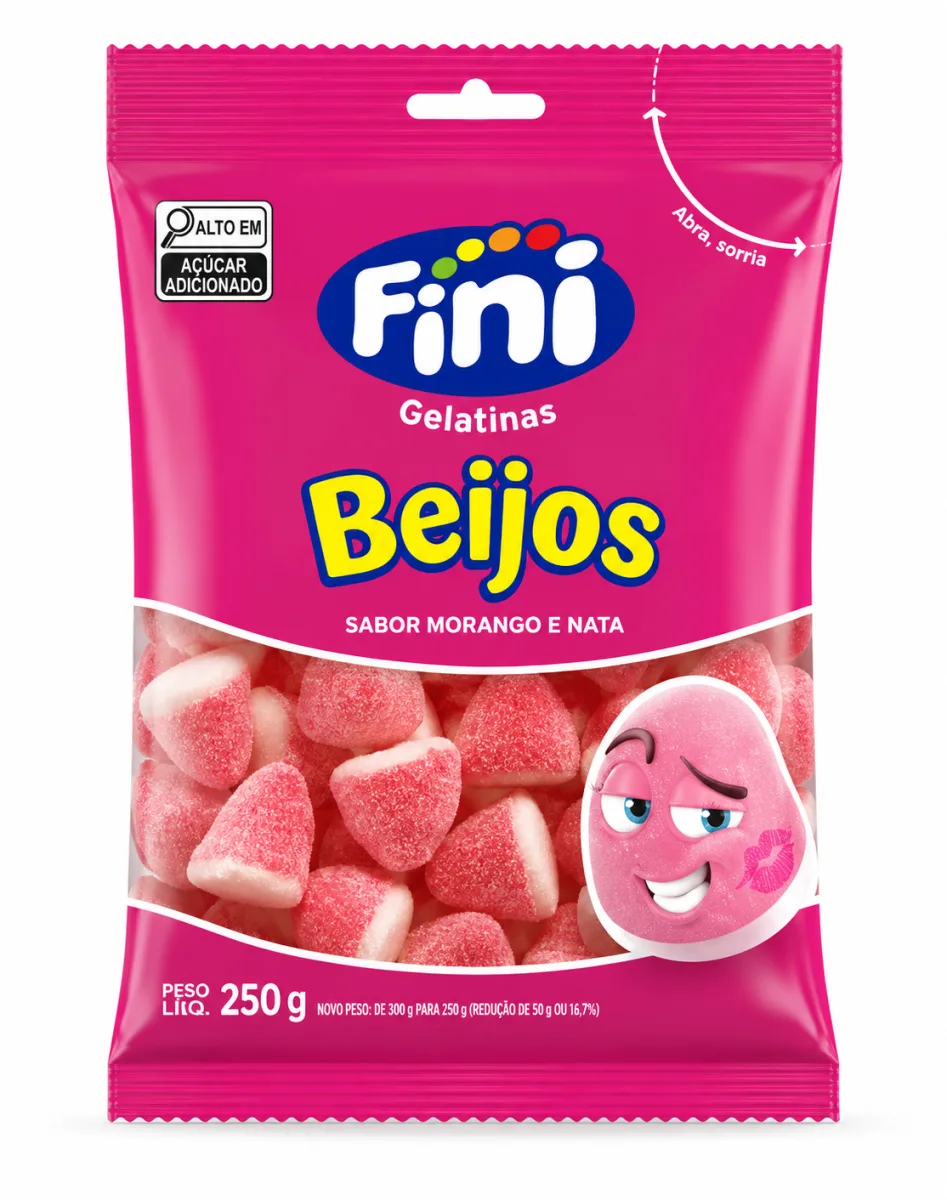 Fini beijos mini morango e nata