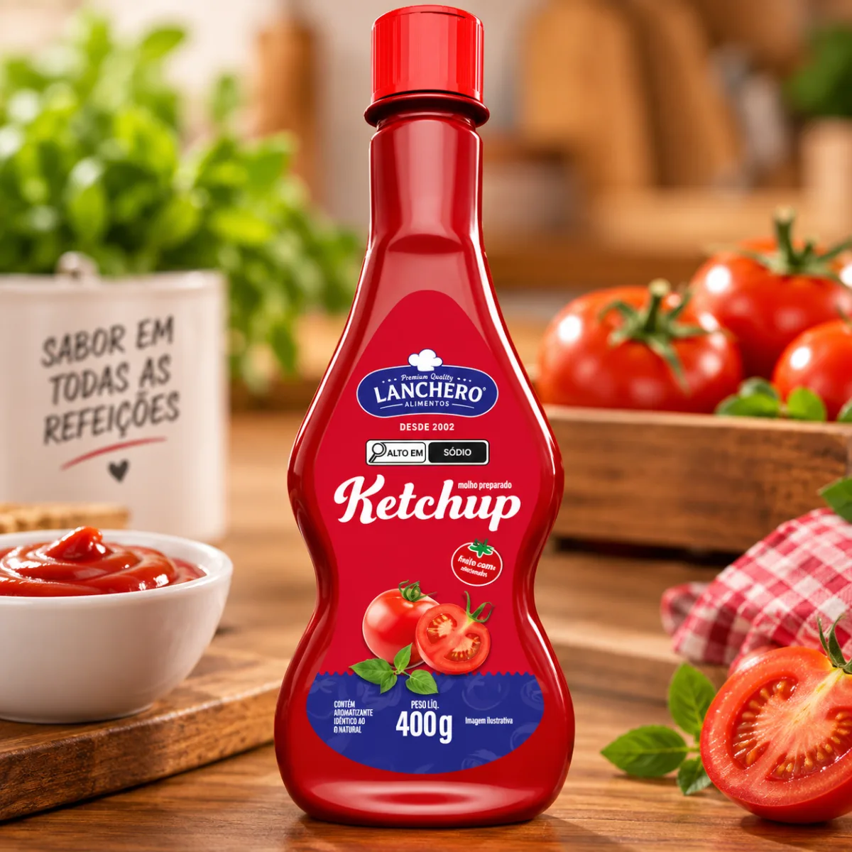 Ketchup lanchero 400g