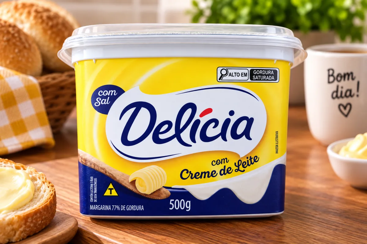 Margarina manteiga Delícia Com Sal E Creme De Leite  500g