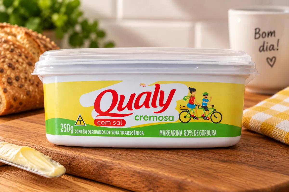 Margarina manteiga  qualy cremosa com sal 250g