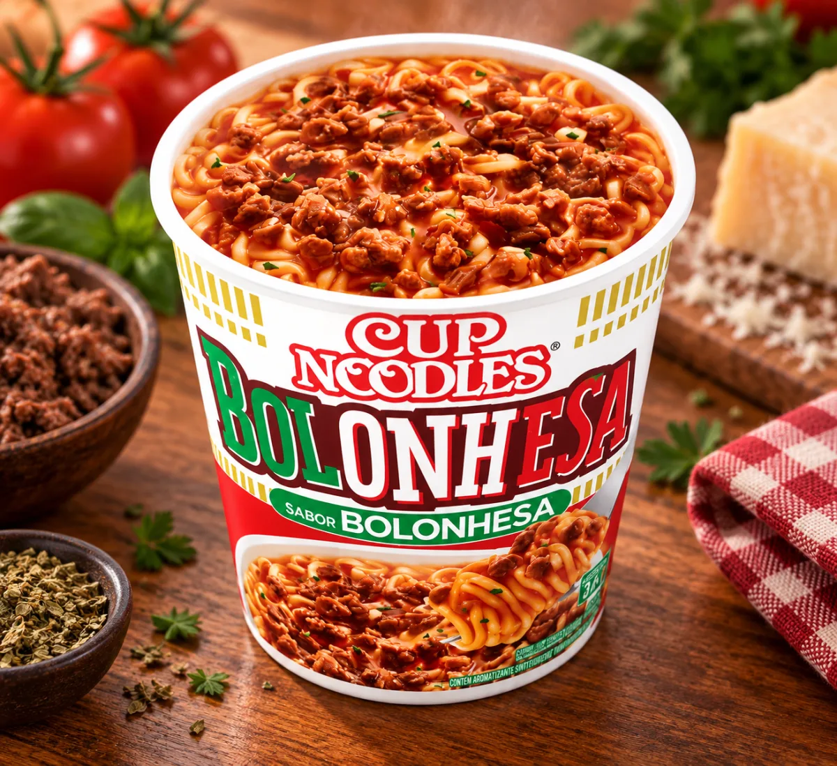 Miojo copo Cup Noodles Bolonhesa 65g