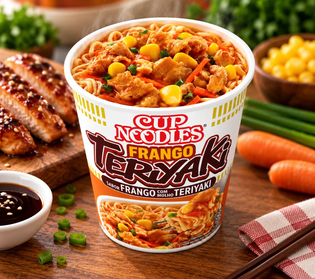 Miojo copo Cup Noodles frango Teriyaki 65g