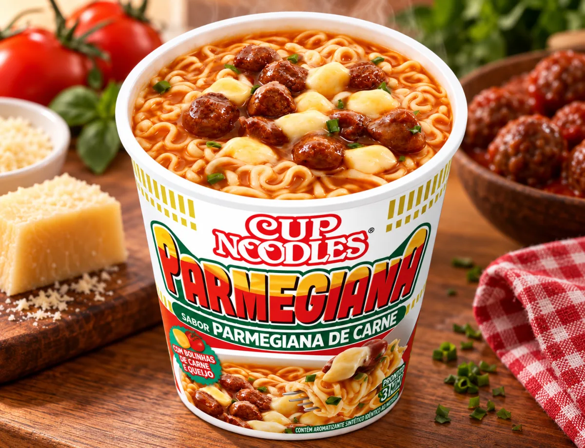 Miojo copo Cup Noodles Parmegiana de carne 65g