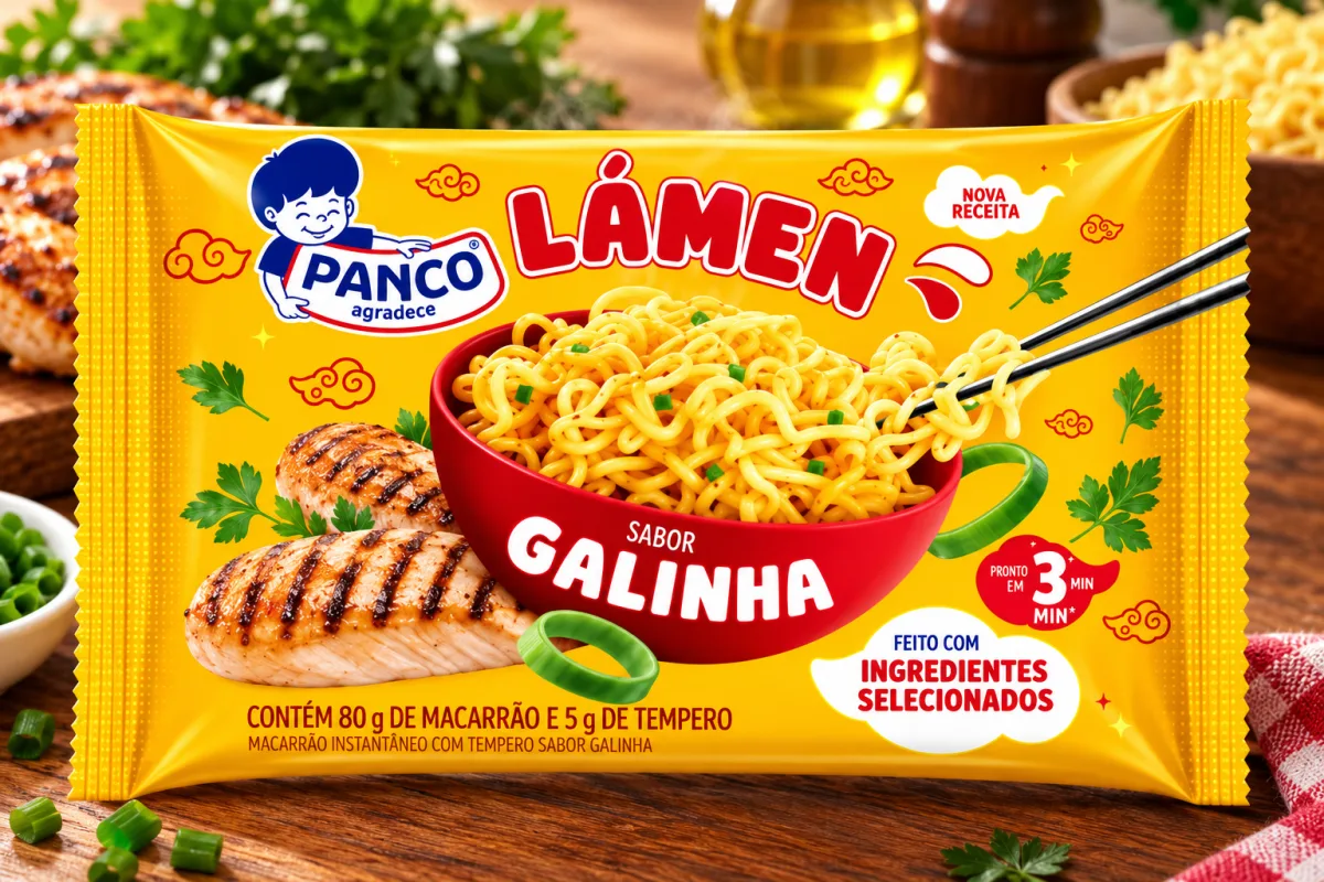 miojo Lámen sabor galinha tradicional 85 g