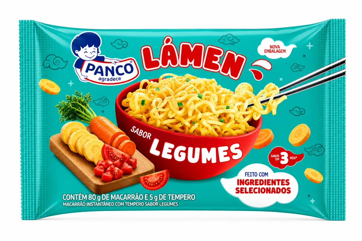Miojo Lámen sabor legumes tradicional 85 g