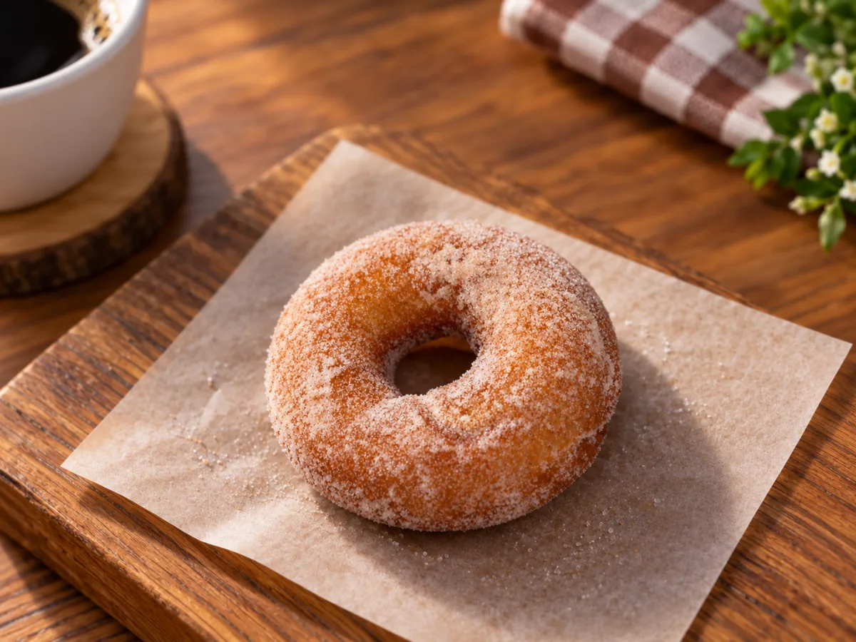 Rosquinha com açúcar e canela pequena