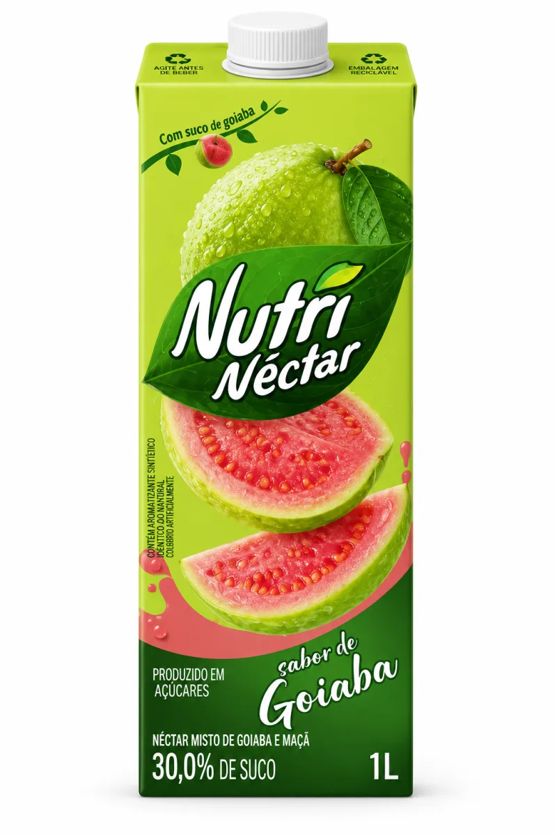 Suco nutri nectar goiaba 1 L
