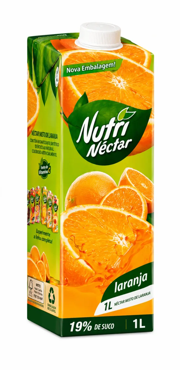 Suco nutri nectar laranja 1 L