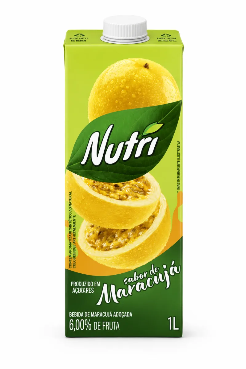 Suco nutri nectar maracujá 1 L