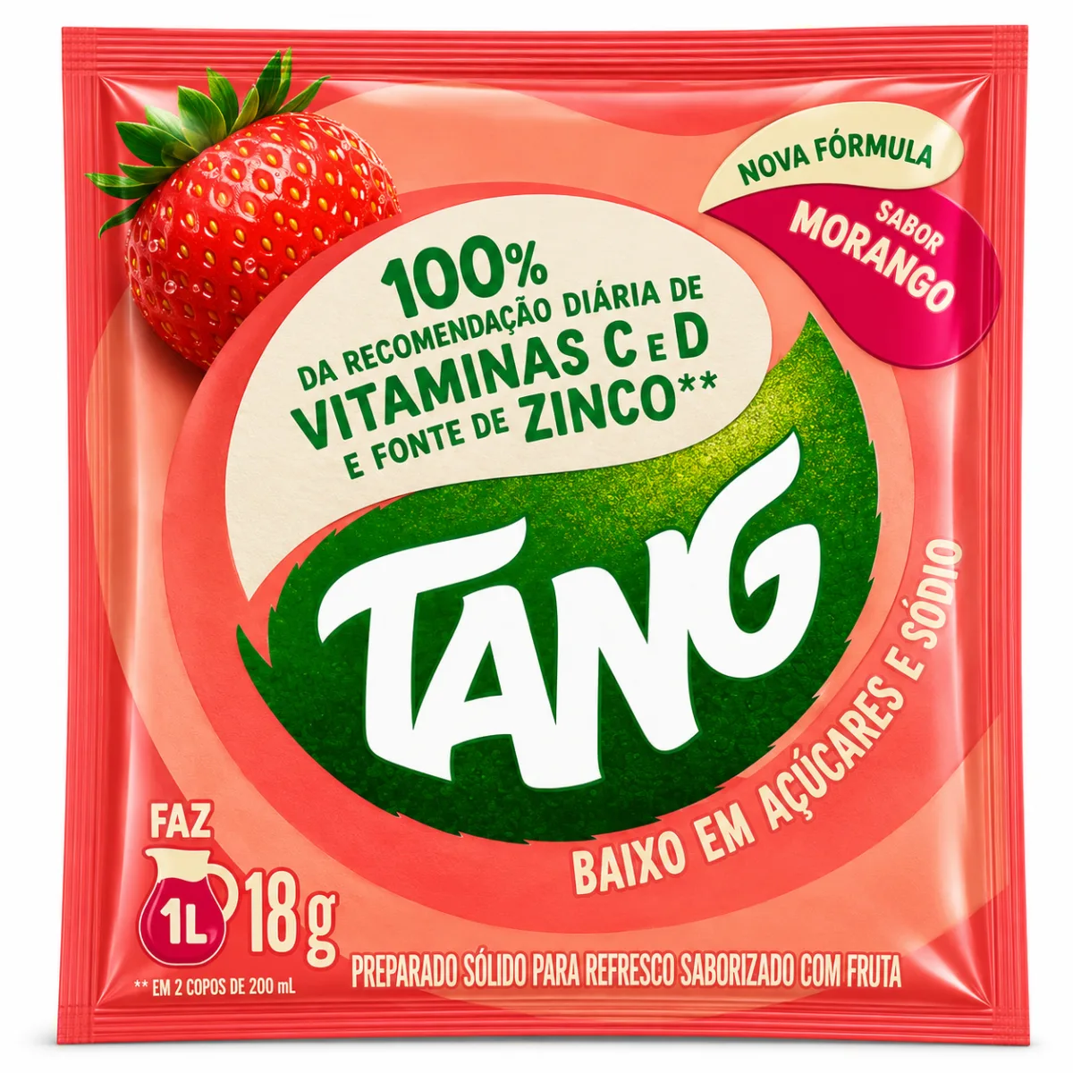 suco tang Morango