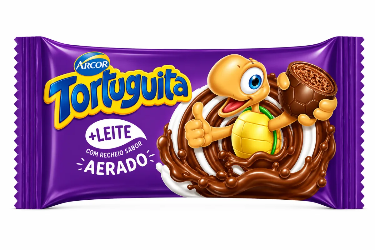 tortuguita ao leite aerado