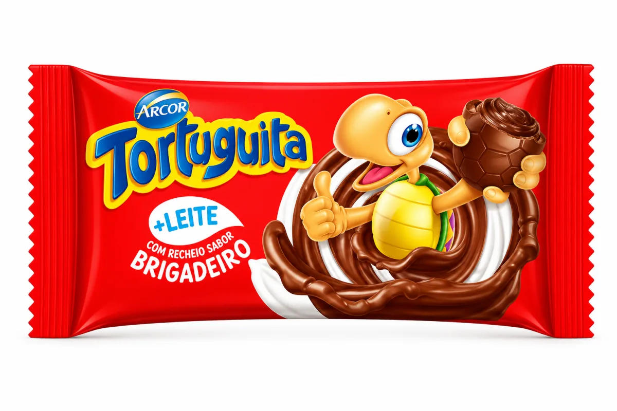 Tortuguita  leite com brigadeiro 15,5g