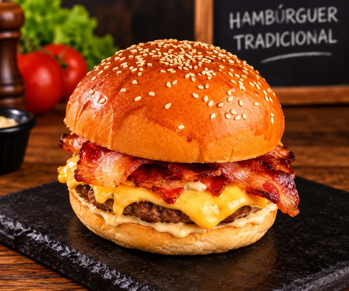 x bacon hambúrguer 56g